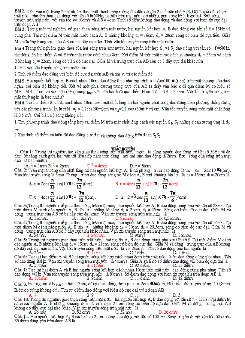 image for page Bài giảng dạng 2 giao thoa sóng