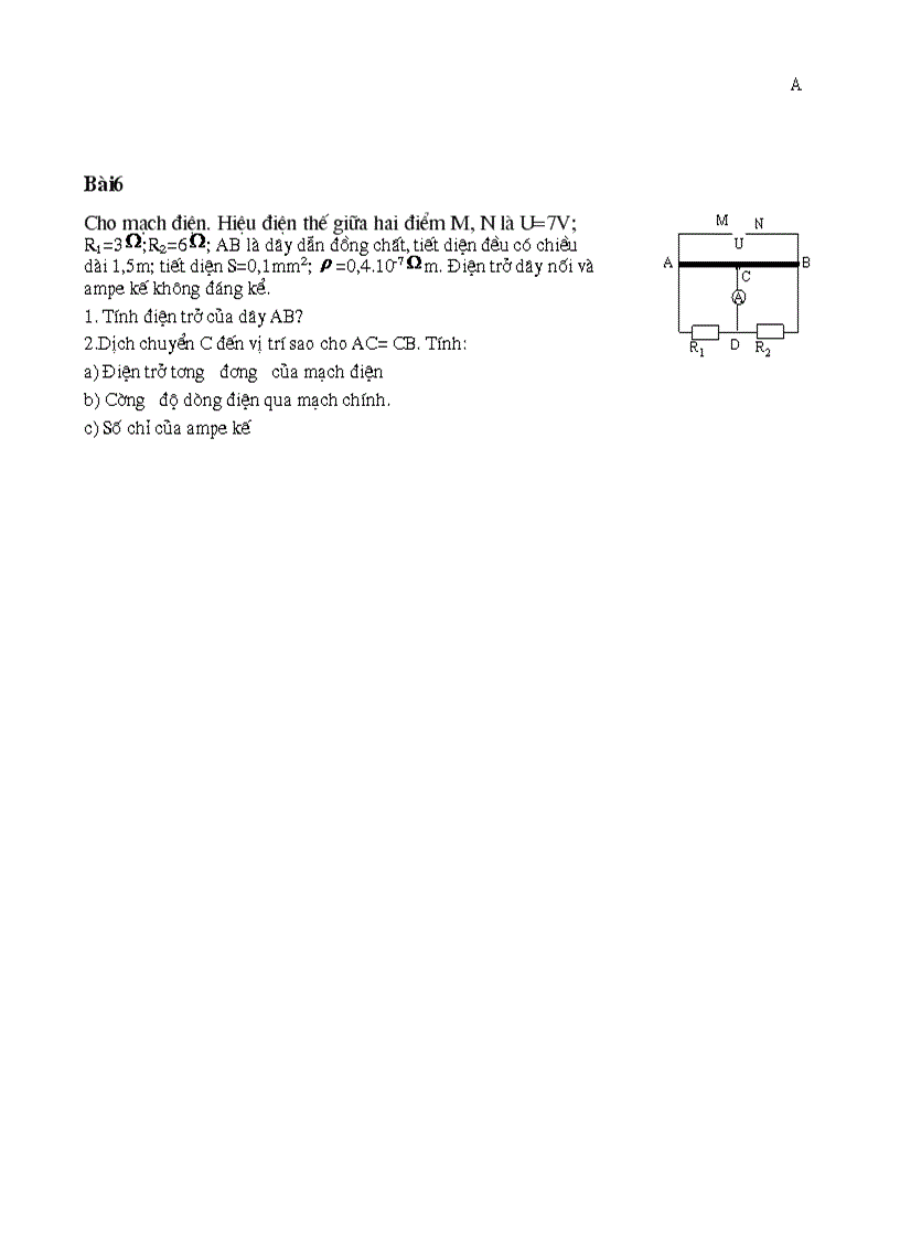 image for page Bài tập về biến trở
