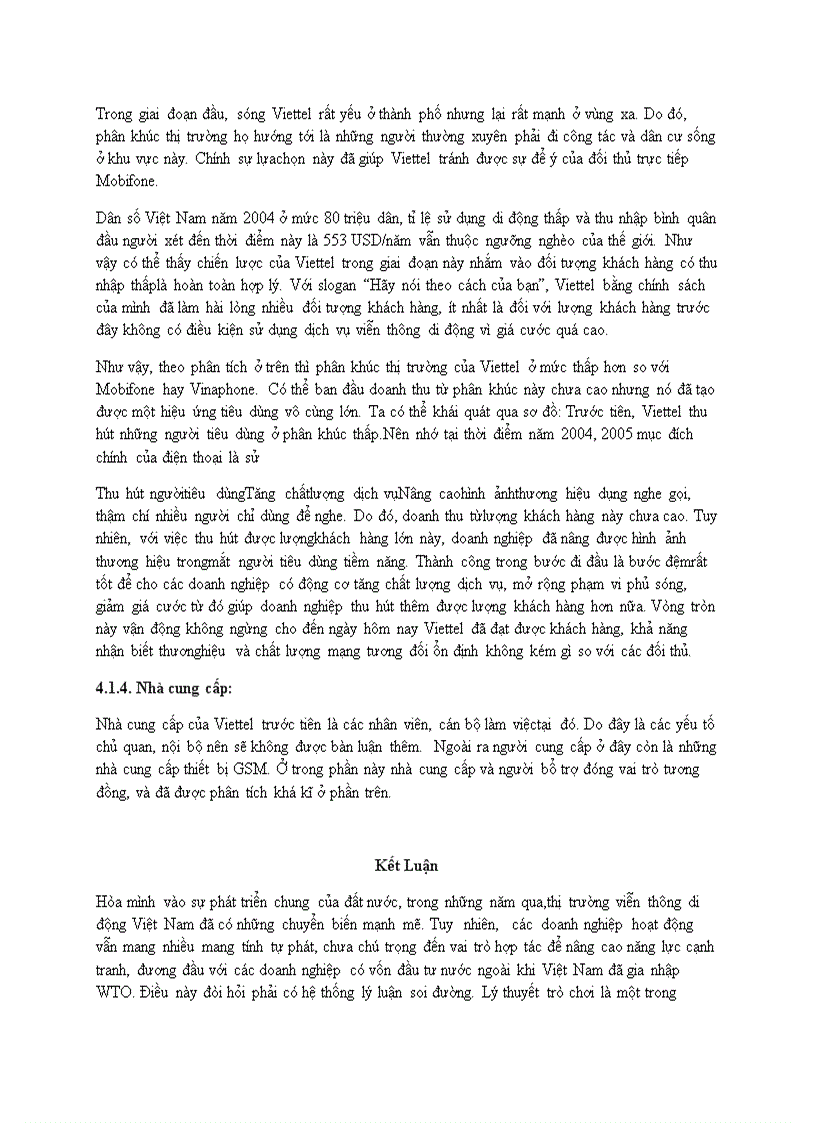 image for page Vận dụng lý thuyết trò chơi phân tích tác động và trả đũa của Viettel và Mobifone trong thị trường đọc quyền nhóm