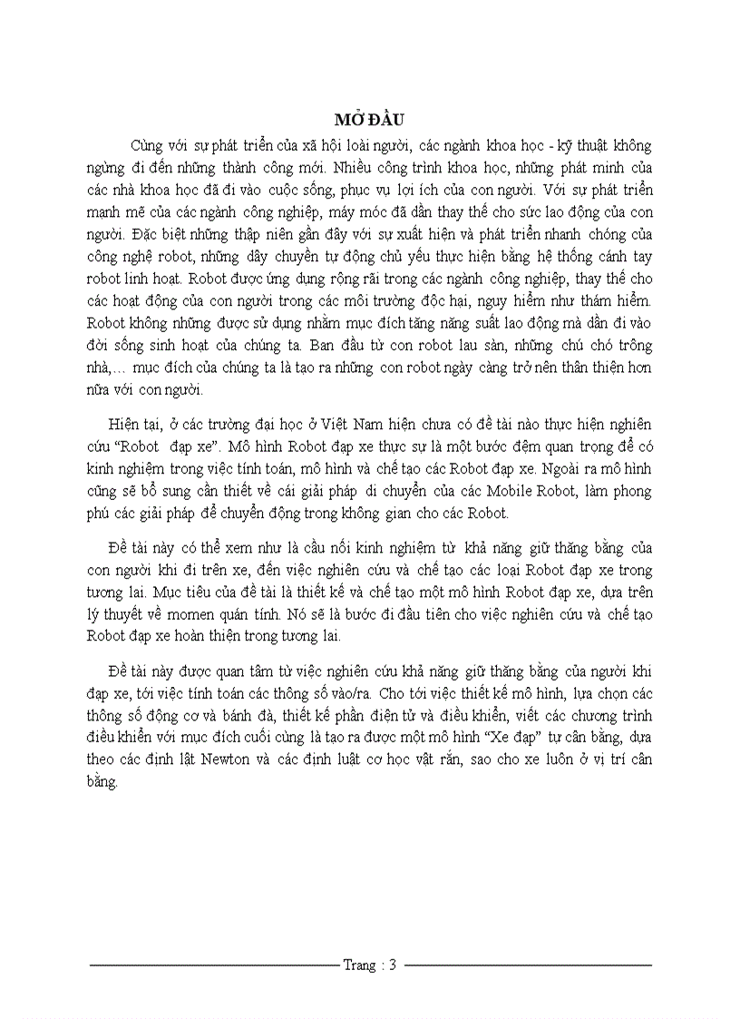 image for page Đề tài Thiết kế và điều khiển ROBOT tự thăng bằng