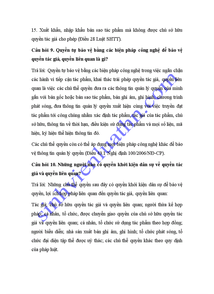 image for page Ôn tập môn sở hữu trí tuệ