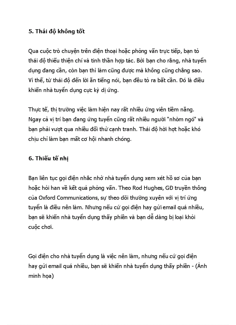 image for page 9 sai lầm người tìm việc thường mắc