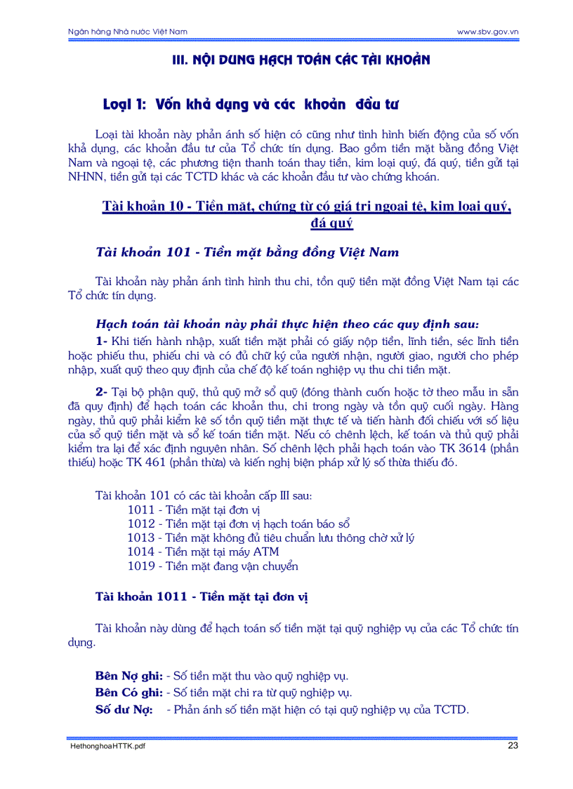 image for page Hệ thống tài khoản kế toán các tổ chức tín dụng và những vấn đề cần biết