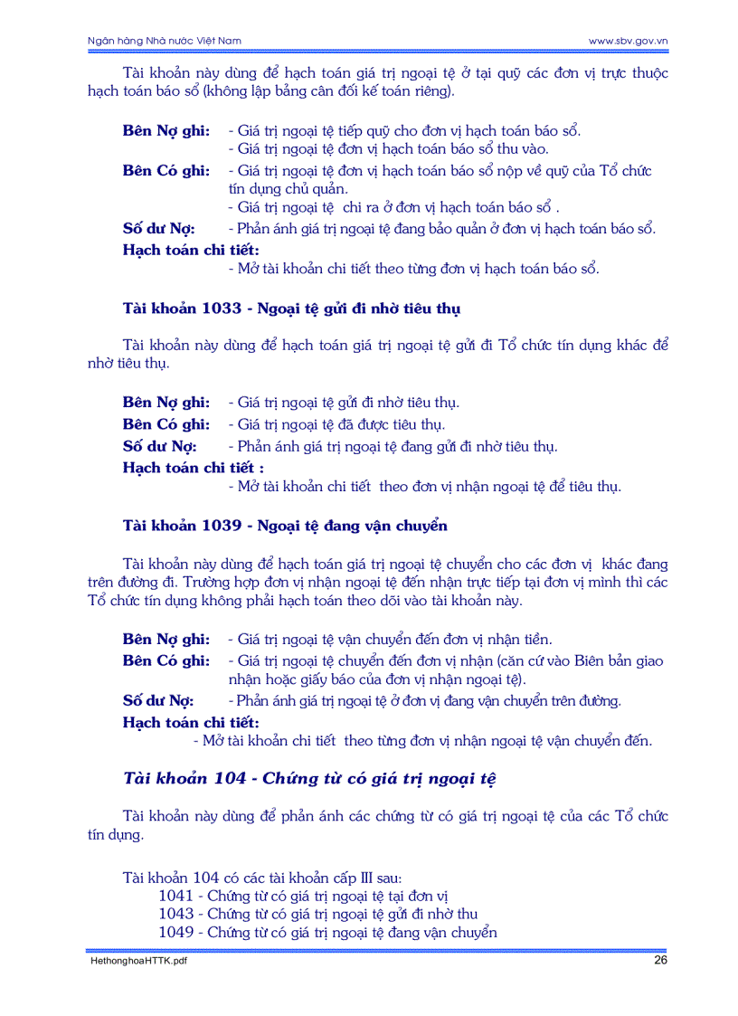 image for page Hệ thống tài khoản kế toán các tổ chức tín dụng và những vấn đề cần biết