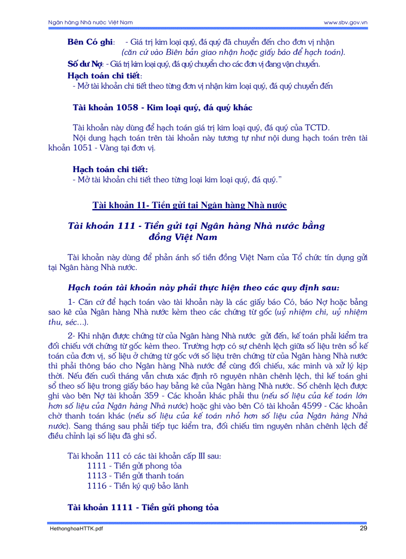 image for page Hệ thống tài khoản kế toán các tổ chức tín dụng và những vấn đề cần biết