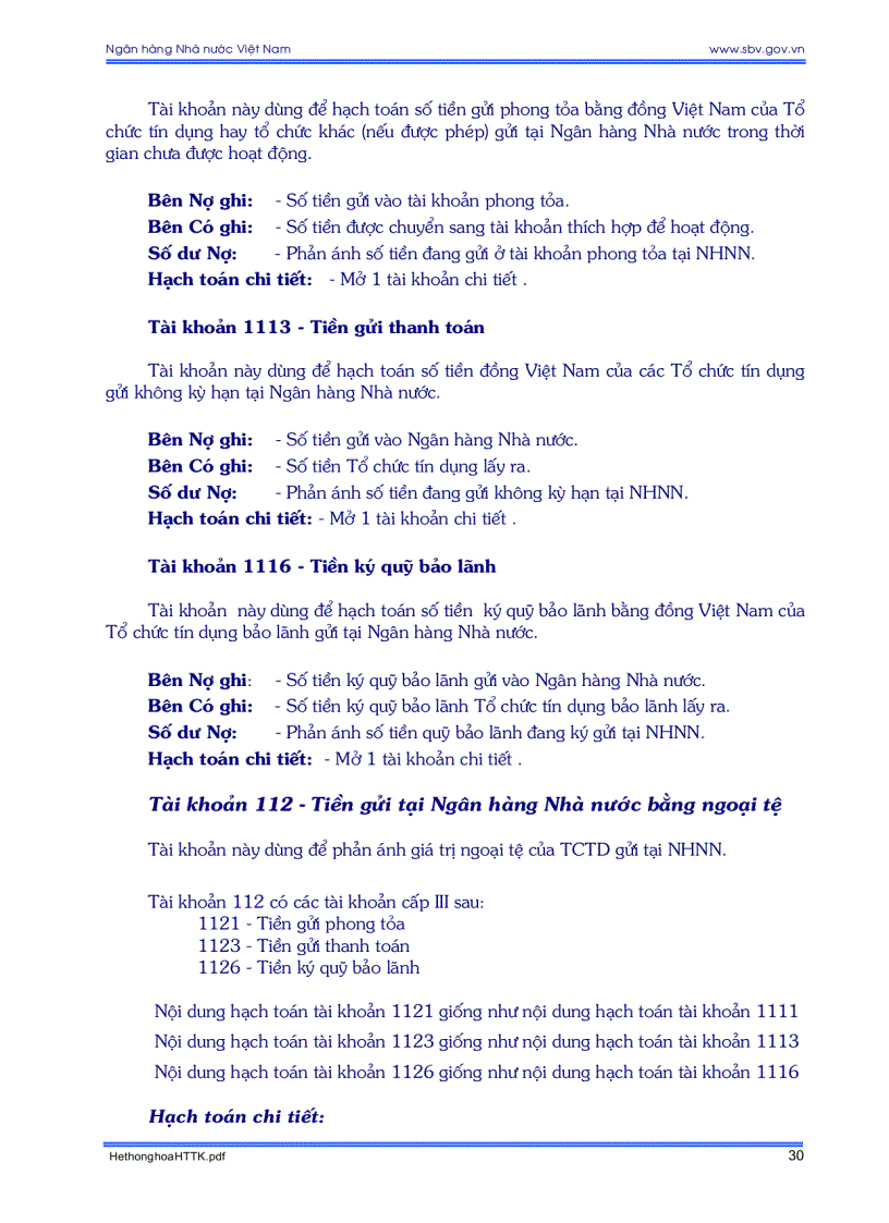 image for page Hệ thống tài khoản kế toán các tổ chức tín dụng và những vấn đề cần biết