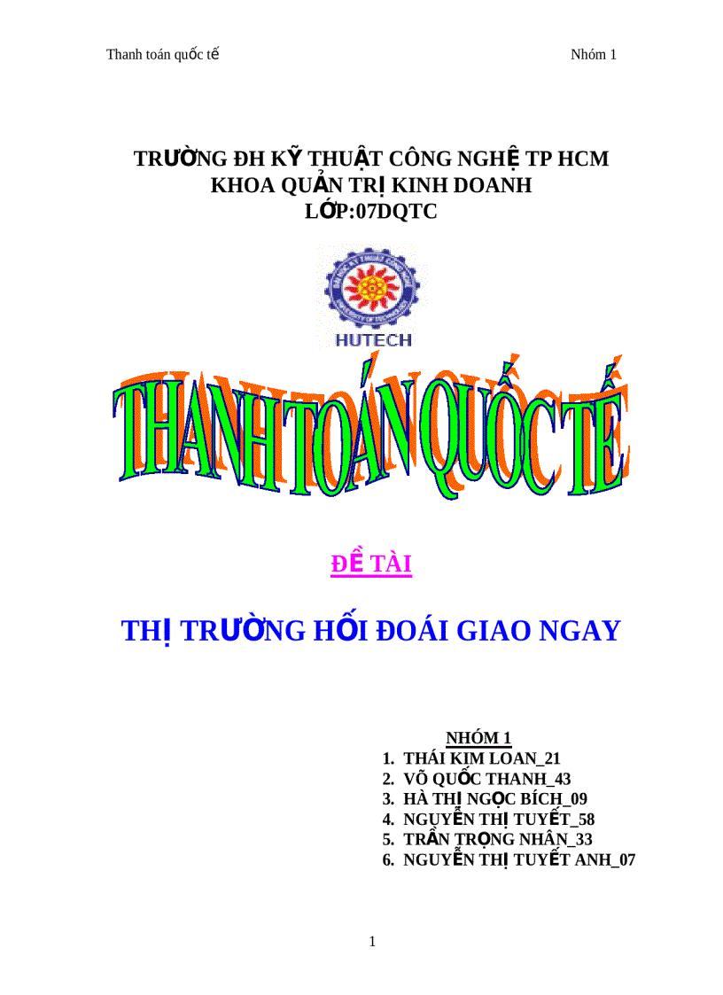 image for page Những điều cần biết về thị trường hối đoái giao ngay