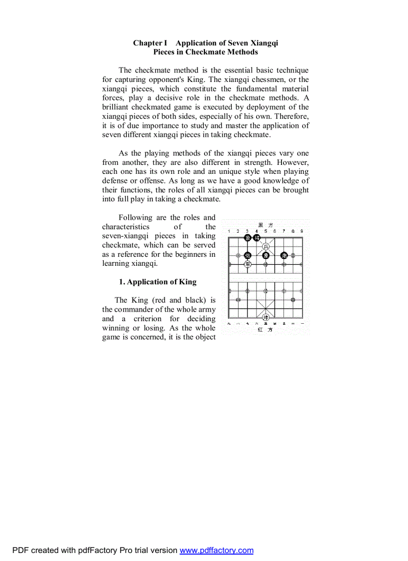 image for page Cờ Tướng Tiếng Anh Các Thế Chiếu Tướng