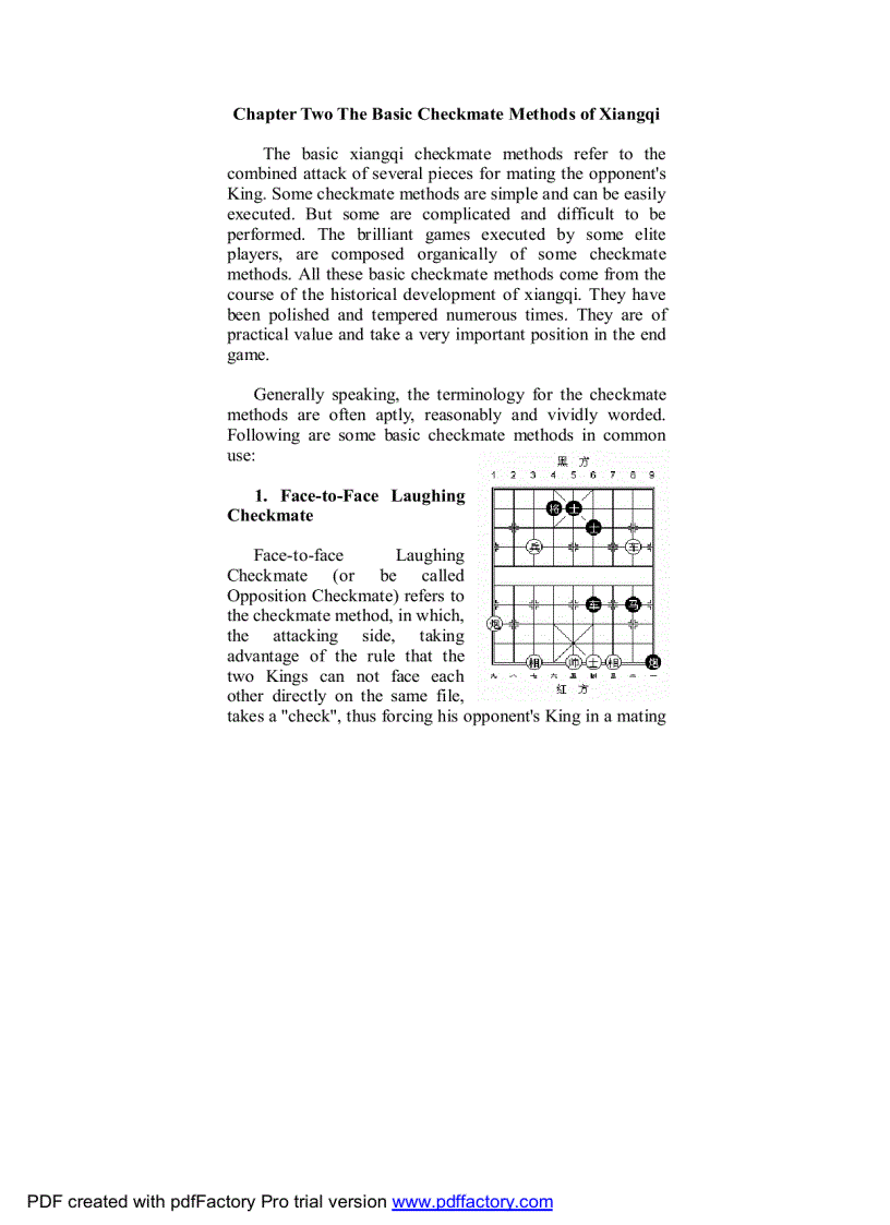 image for page Cờ Tướng Tiếng Anh Các Thế Chiếu Tướng