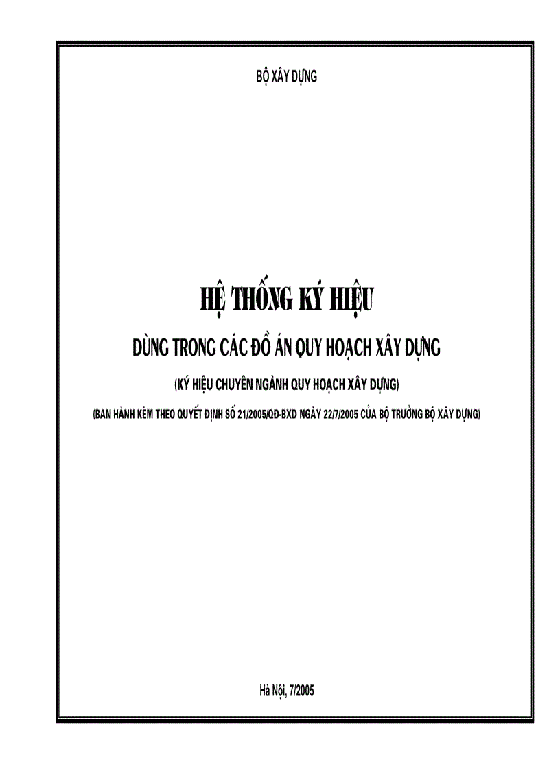 image for page Hệ thống ký hiệu dùng trong các đồ án quy hoạch xây dựng