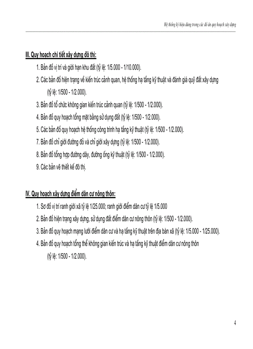 image for page Hệ thống ký hiệu dùng trong các đồ án quy hoạch xây dựng