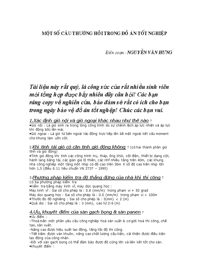 image for page Một số câu hỏi thường gặp trong Đồ án tốt nghiệp