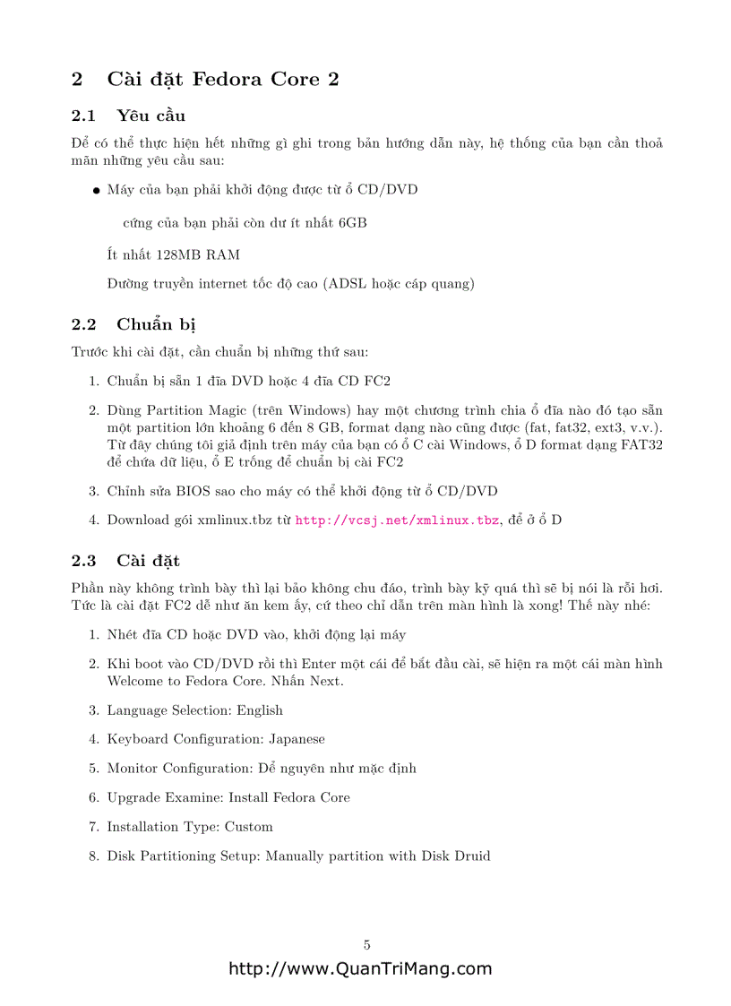image for page Cài đặt và sử dụng Fedora Core 2