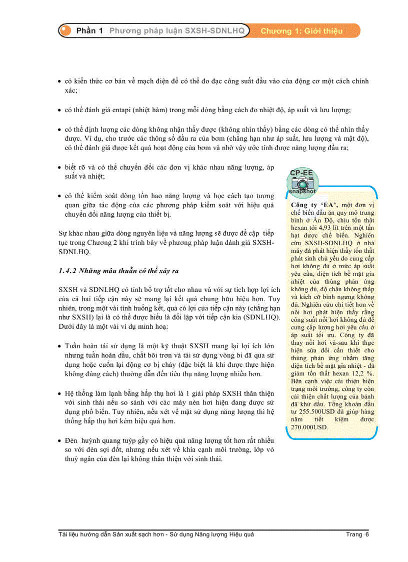 image for page Hướng dẫn lồng ghép Sản xuất sạch hơn và Sử dụng năng lượng hiệu quả