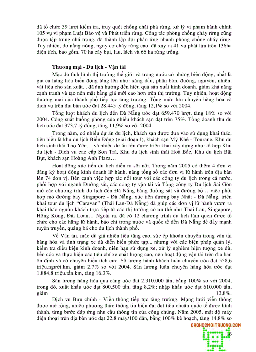 image for page Đánh giá hiện trạng môi trường thành phố Đà Nẵng và xây dựng chiến lược bảo vệ môi trường từ 2010 đến 2015 83 trang
