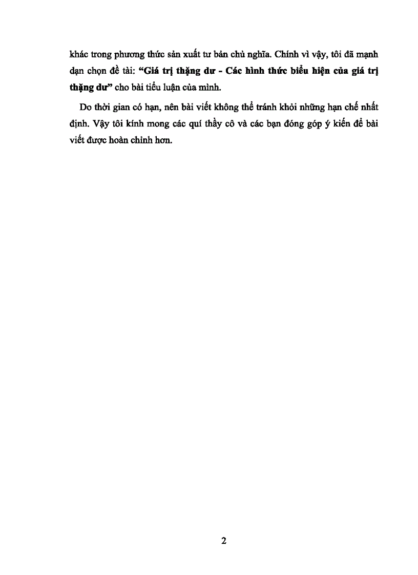 image for page Giá trị thặng dư Các hình thức biểu hiện của giá trị thặng dư