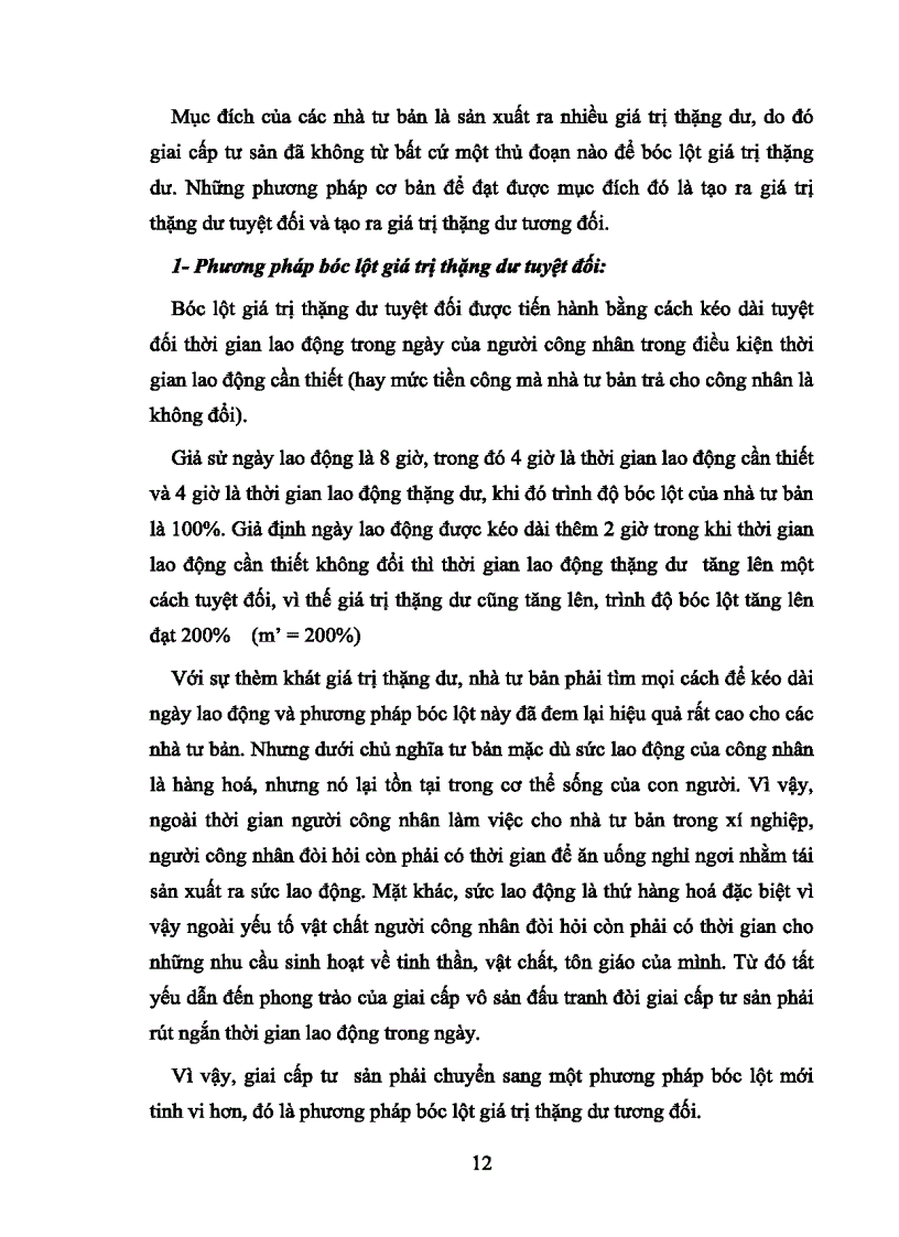 image for page Giá trị thặng dư Các hình thức biểu hiện của giá trị thặng dư