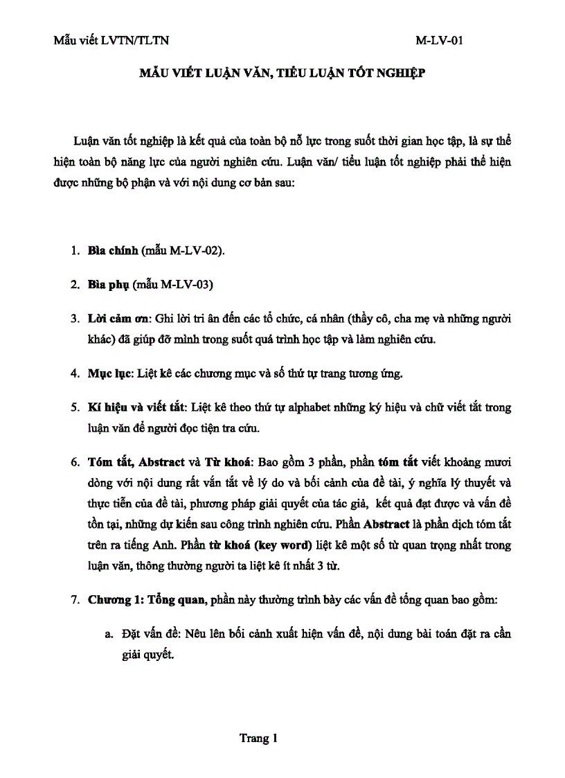 image for page Mẫu viết luận văn tiểu luận tốt nghiệp