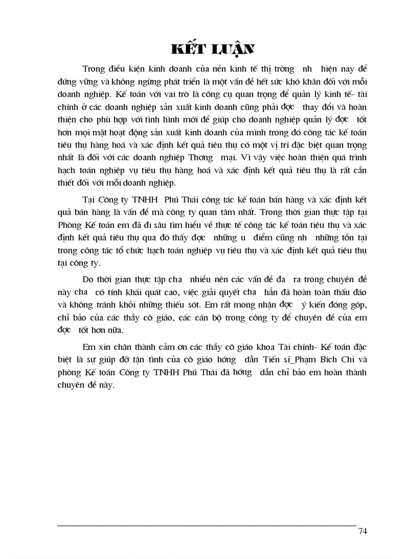 image for page Hoàn thiện kế toán bán hàng và xác định kết quả kinh doanh tại công ty TNHH Phú Thái