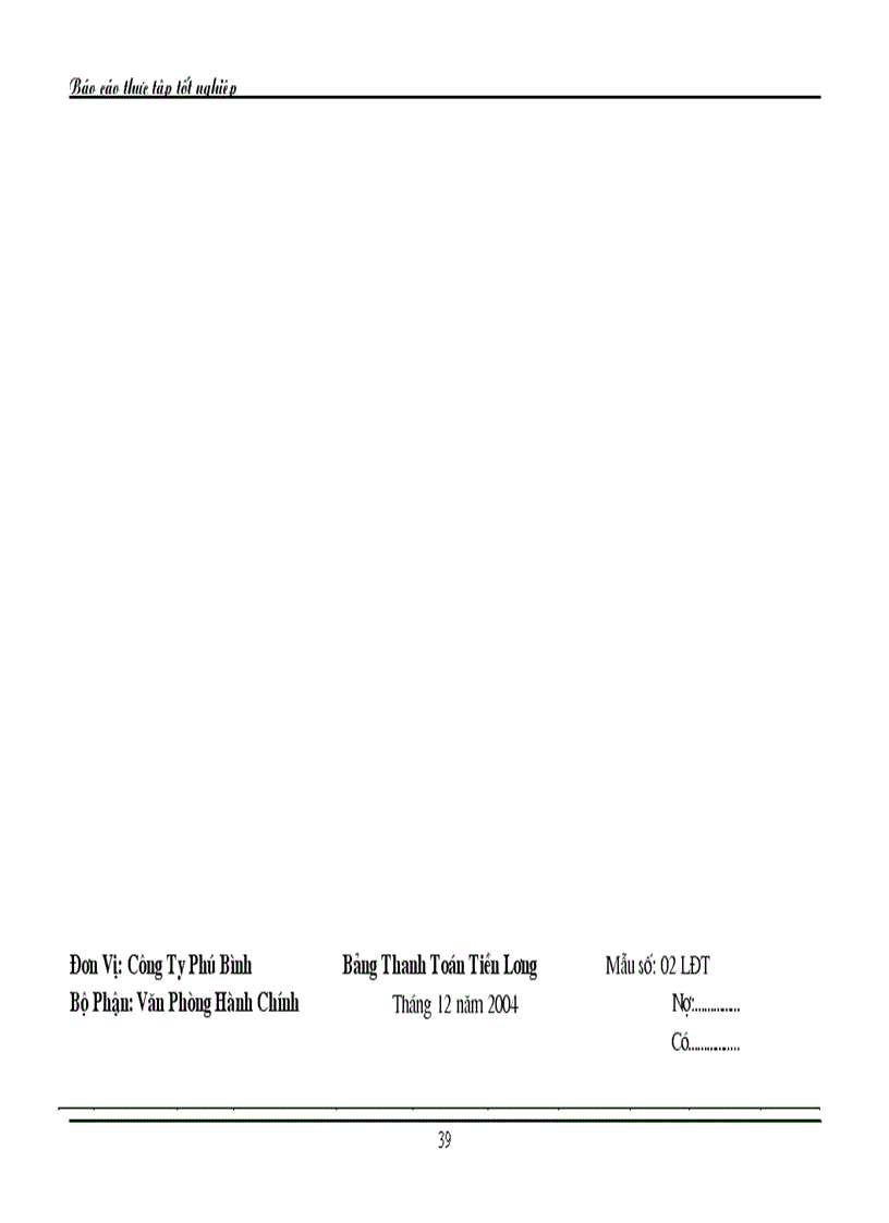 image for page Kế toán tiền lương và các khoản trích theo lương tại Công ty sản xuất Thương Mại và dịch vụ Phú Bình