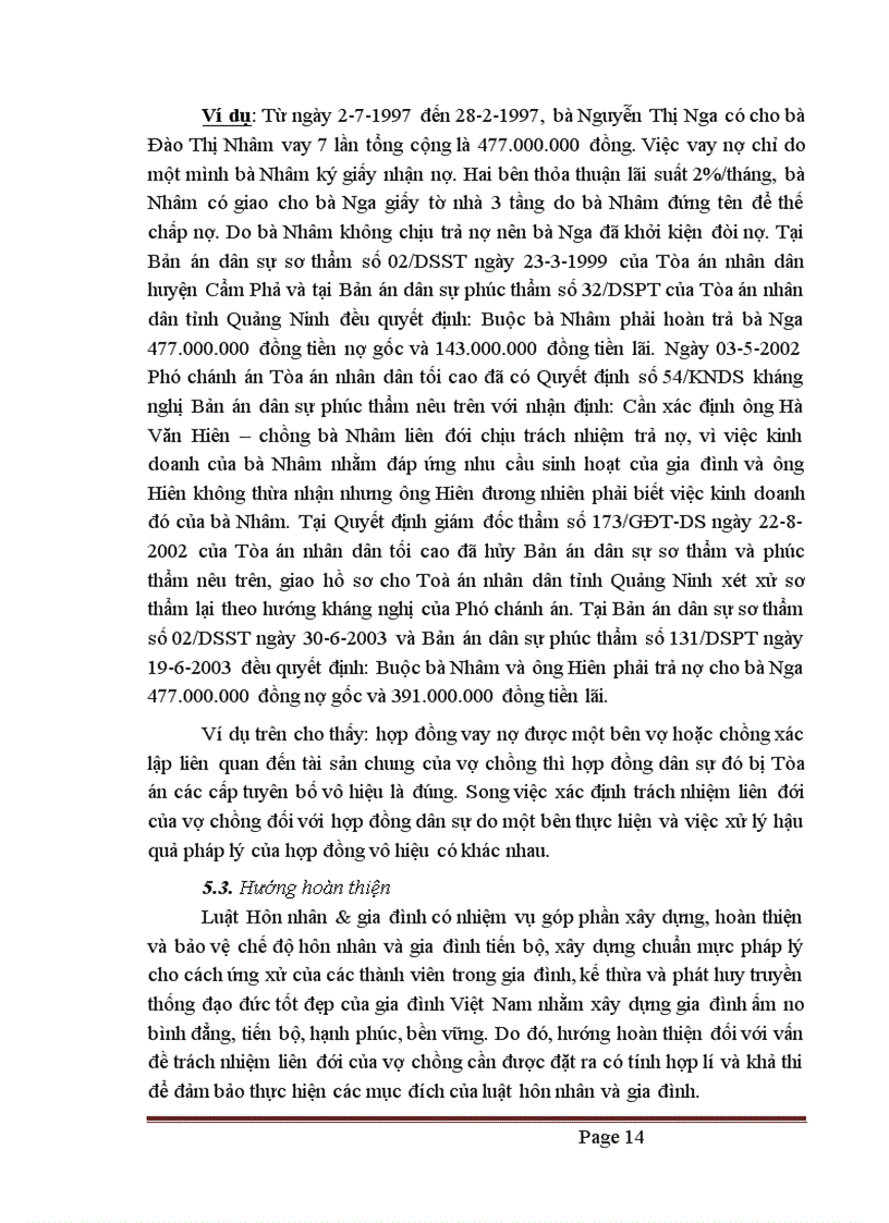 image for page Trách nhiệm liên đới giữa vợ và chồng