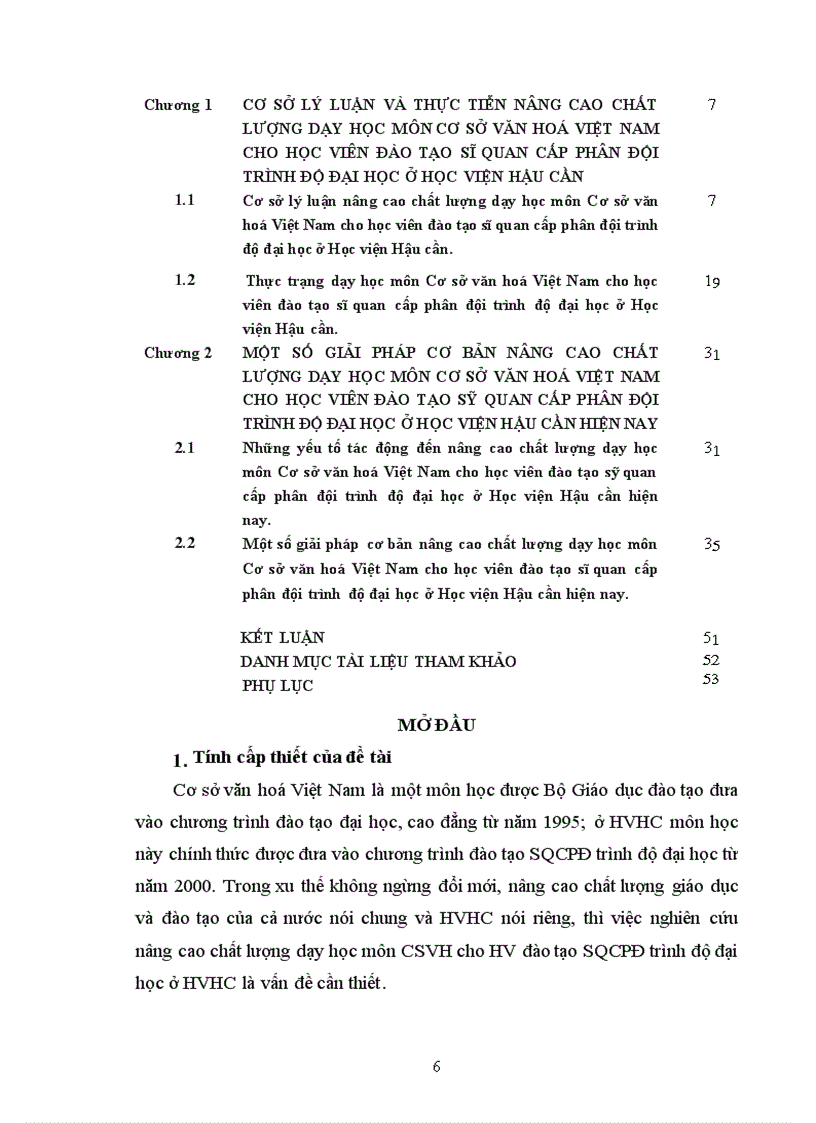 image for page Nâng cao chất lượng dạy học môn Cơ sở văn hoá Việt Nam cho học viên đào tạo sỹ quan cấp phân đội trình độ đại học ở Học viện Hậu cần hiện nay