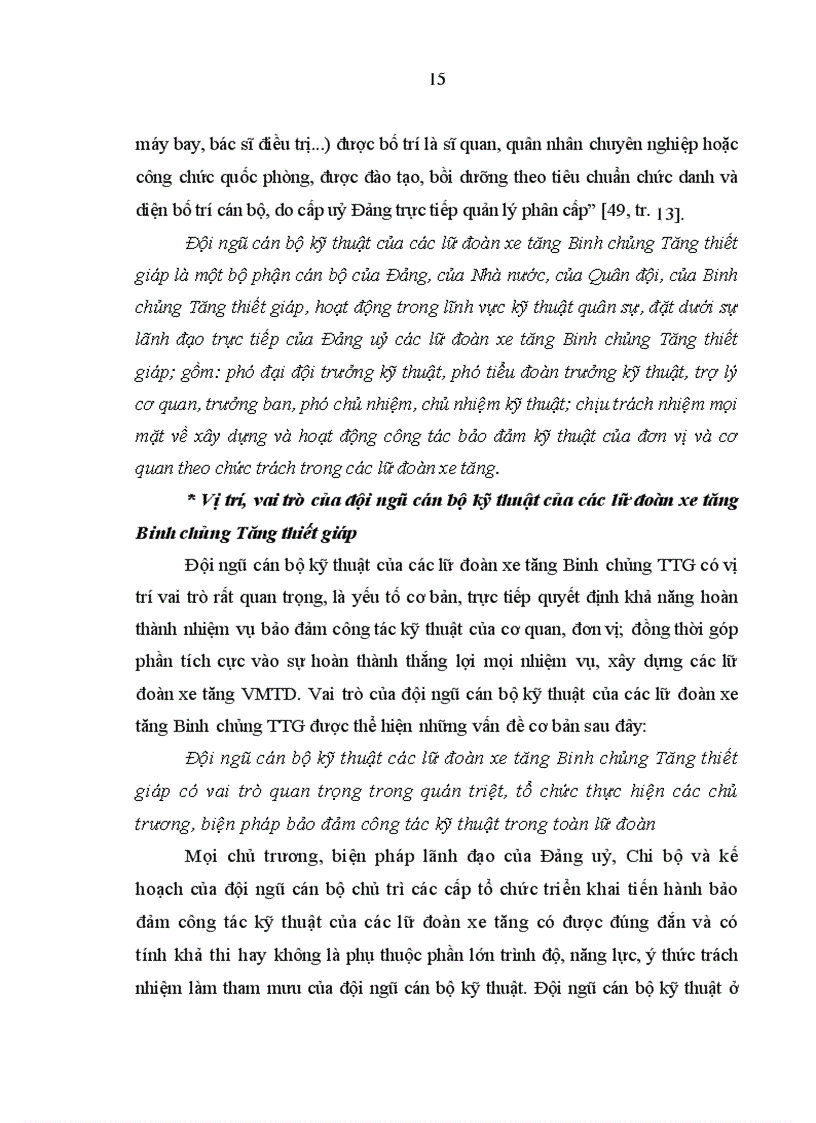 image for page Xây dựng đội ngũ cán bộ kỹ thuật của các lữ đoàn xe tăng Binh chủng Tăng thiết giáp