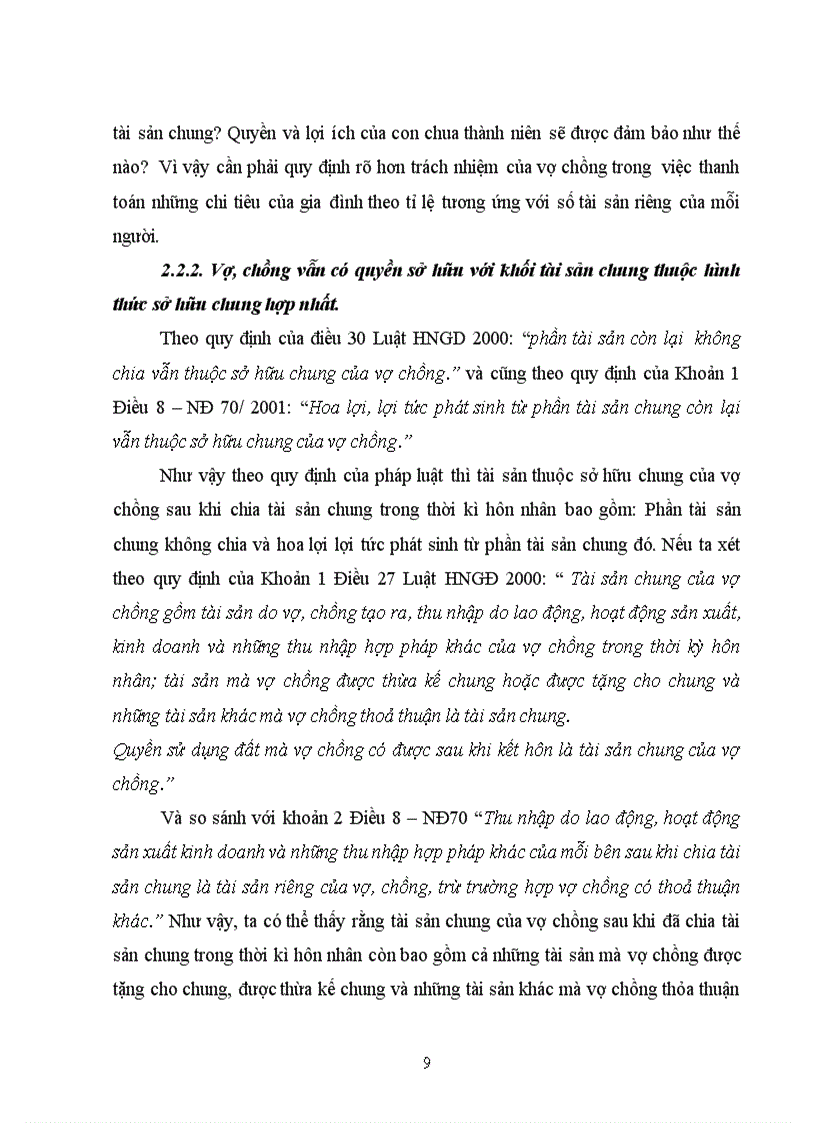 image for page Hậu quả pháp lý của việc chia tài sản chung trong thời kì hôn nhân