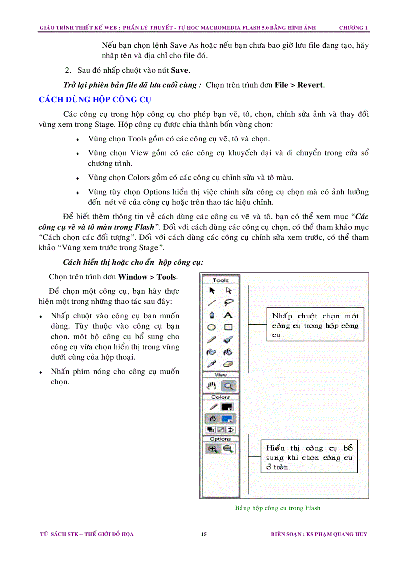 image for page Tự học Macromedia Flash 5