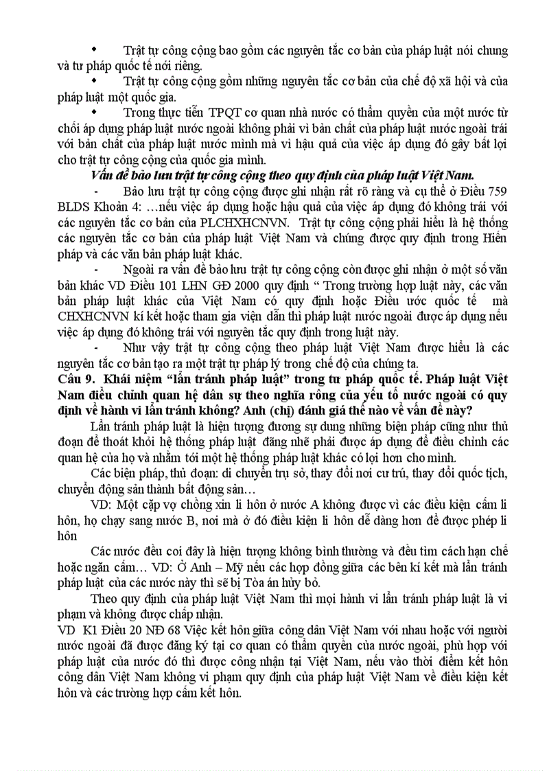 image for page Đề cương ôn tập tư pháp quốc tế