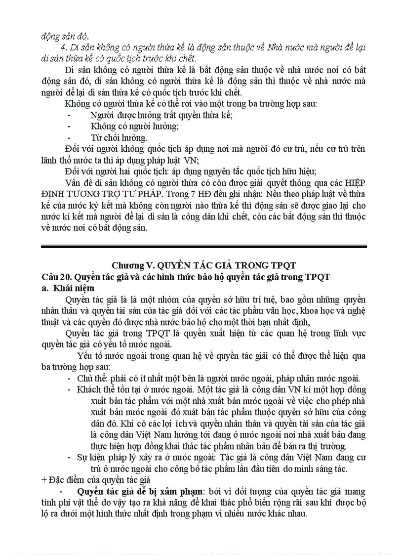 image for page Đề cương ôn tập tư pháp quốc tế