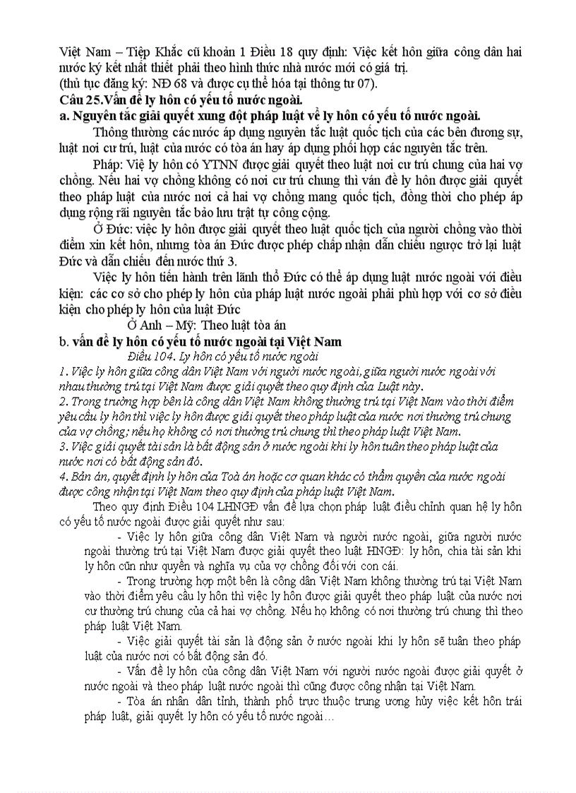 image for page Đề cương ôn tập tư pháp quốc tế