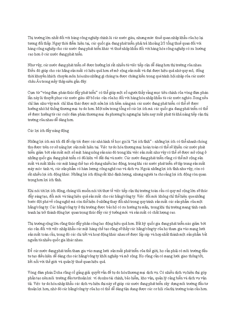 image for page Bài viết Các nước đang phát triển cần mở cửa thị trường cho nhau