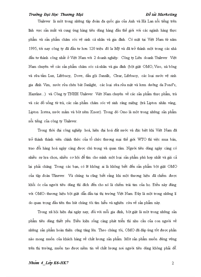 image for page Chiến lược Marketing cho Omo