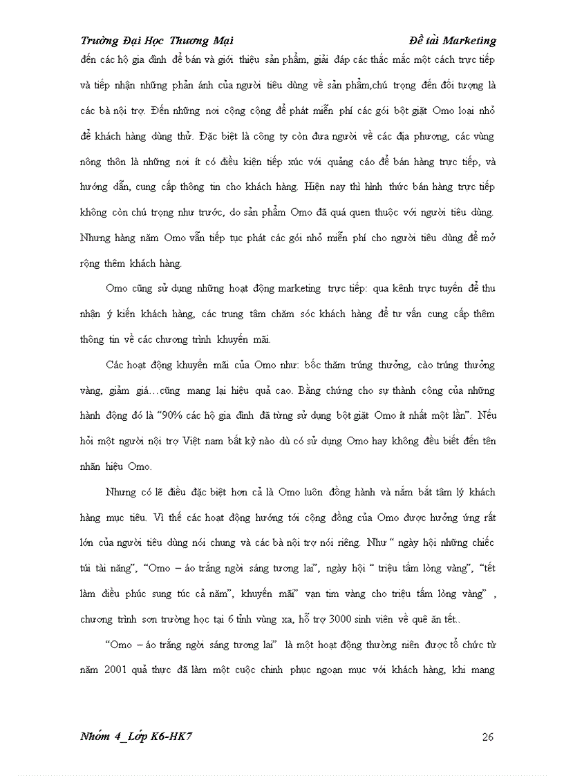 image for page Chiến lược Marketing cho Omo