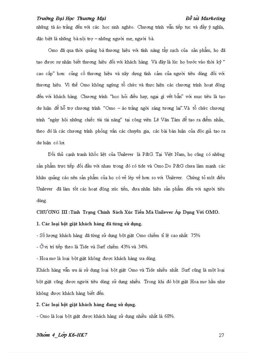 image for page Chiến lược Marketing cho Omo