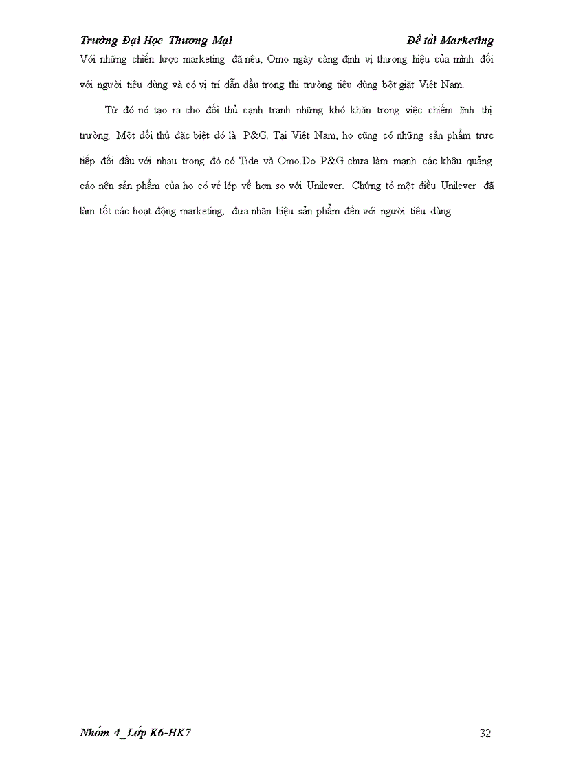 image for page Chiến lược Marketing cho Omo