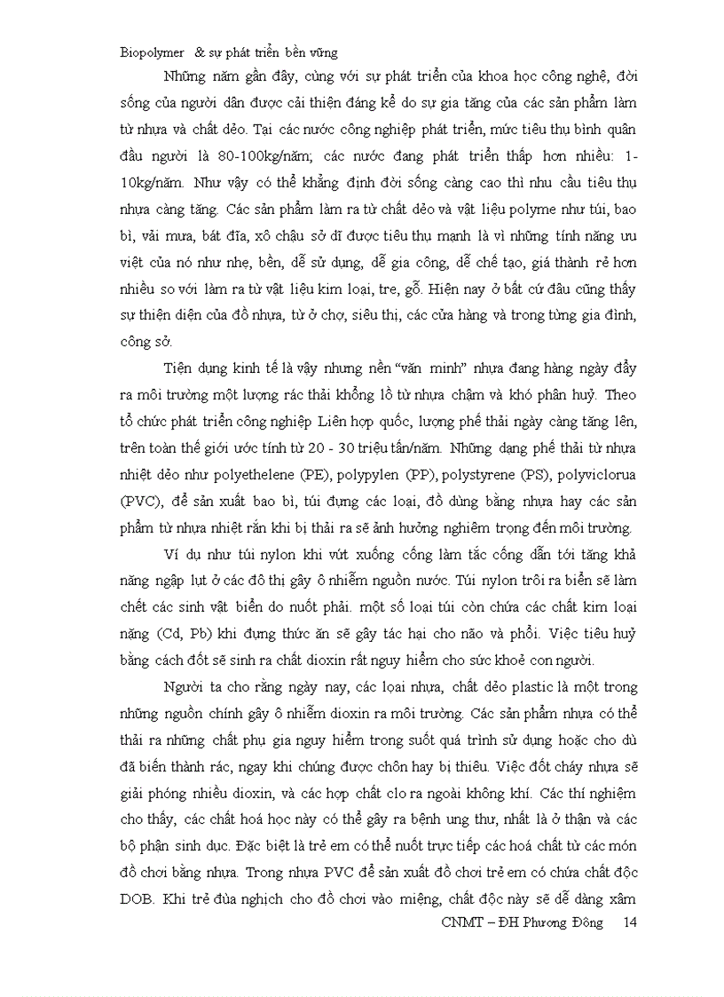 image for page Biopolymer và sự phát triển bền vững