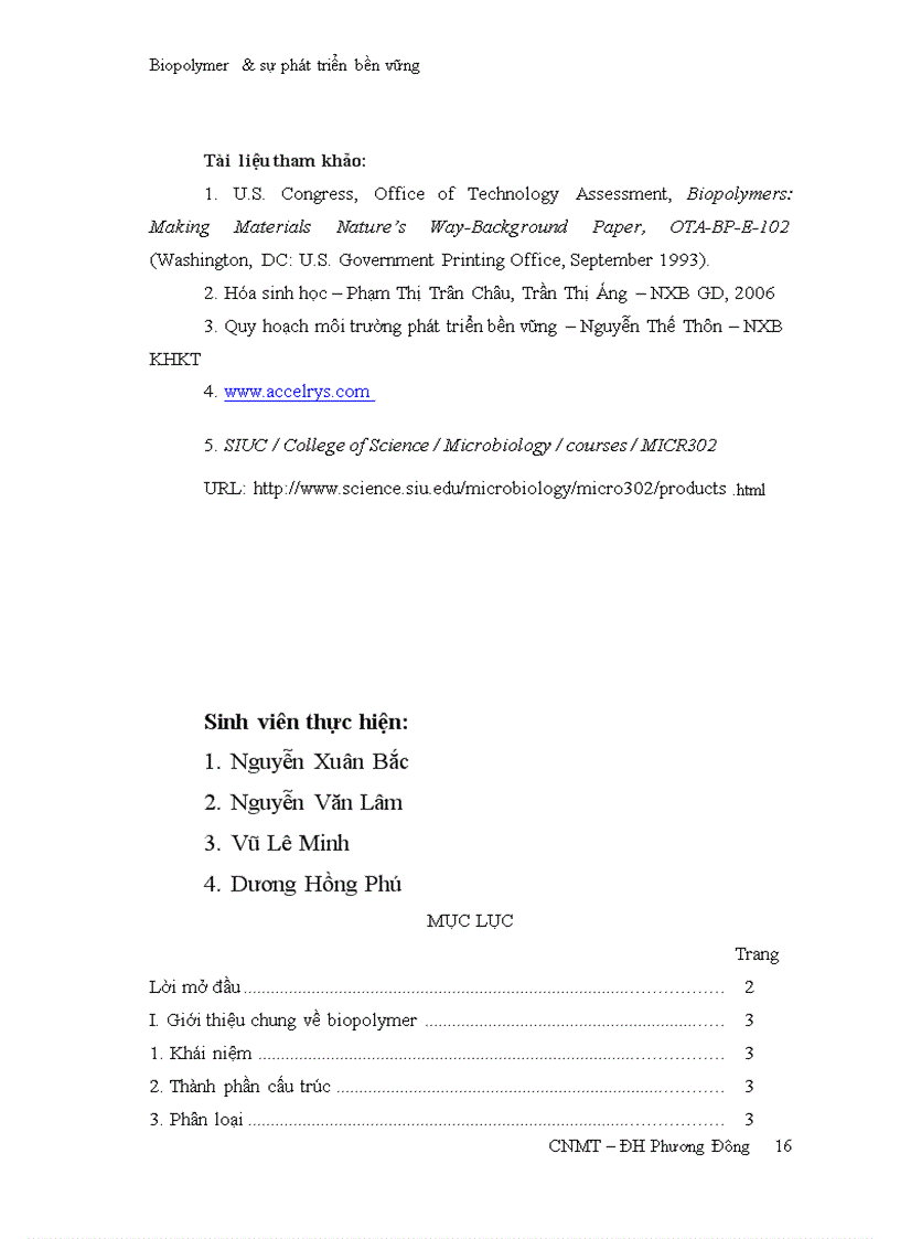 image for page Biopolymer và sự phát triển bền vững
