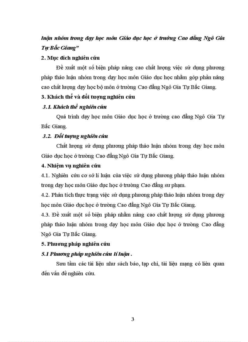 image for page Biện pháp nâng cao chất lượng sử dụng phương pháp thảo luận nhóm trong dạy học môn Giáo dục học ở trường Cao đẳng Ngô Gia Tự Bắc Giang 77 trang