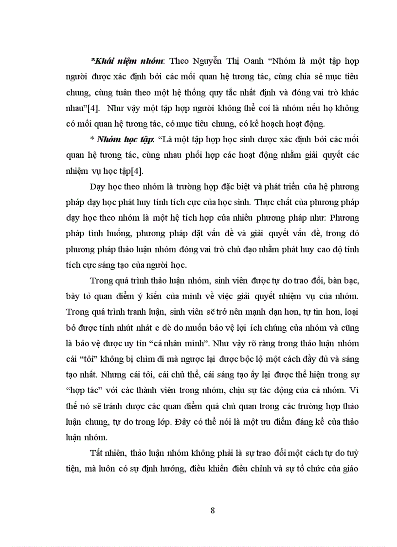 image for page Biện pháp nâng cao chất lượng sử dụng phương pháp thảo luận nhóm trong dạy học môn Giáo dục học ở trường Cao đẳng Ngô Gia Tự Bắc Giang 77 trang