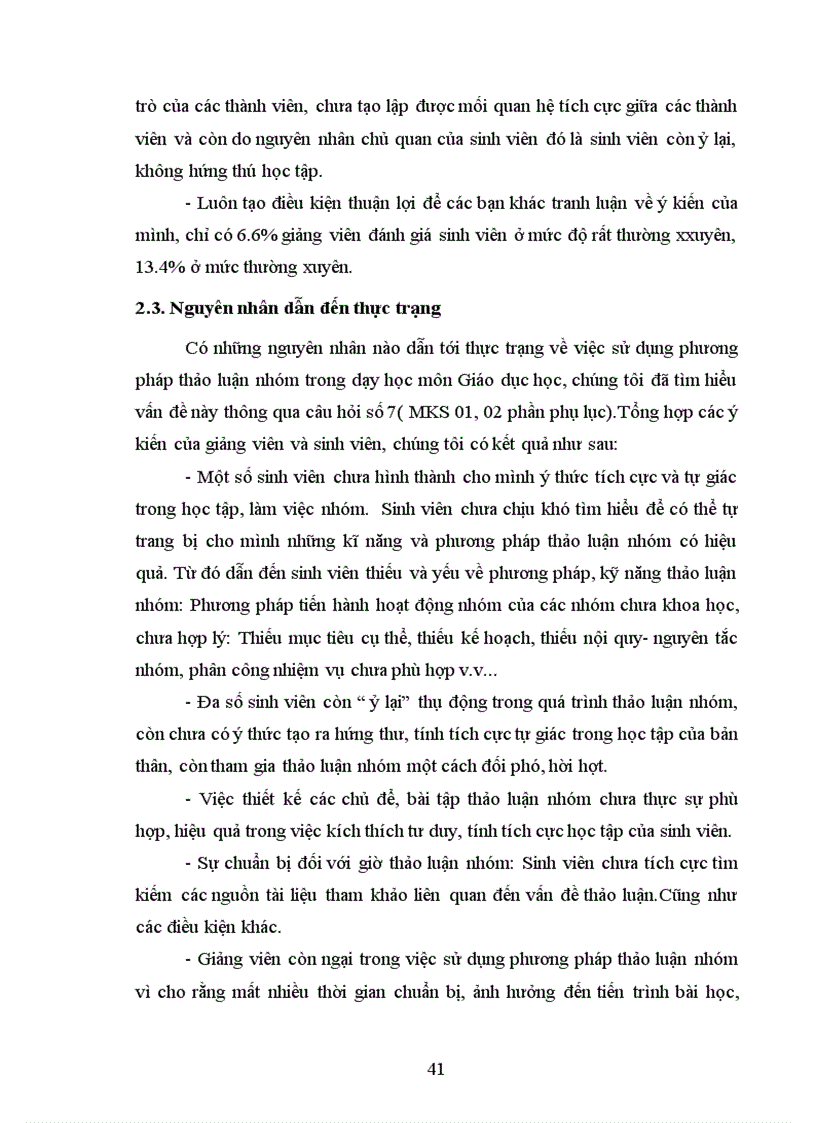 image for page Biện pháp nâng cao chất lượng sử dụng phương pháp thảo luận nhóm trong dạy học môn Giáo dục học ở trường Cao đẳng Ngô Gia Tự Bắc Giang 77 trang
