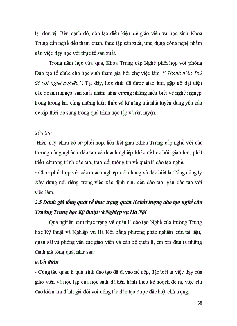 image for page Biện pháp quản lí nhằm nâng cao chất lượng đào tạo nghề ở trường Trung học Kỹ thuật và Nghiệp Vụ Hà Nộ 64trang i