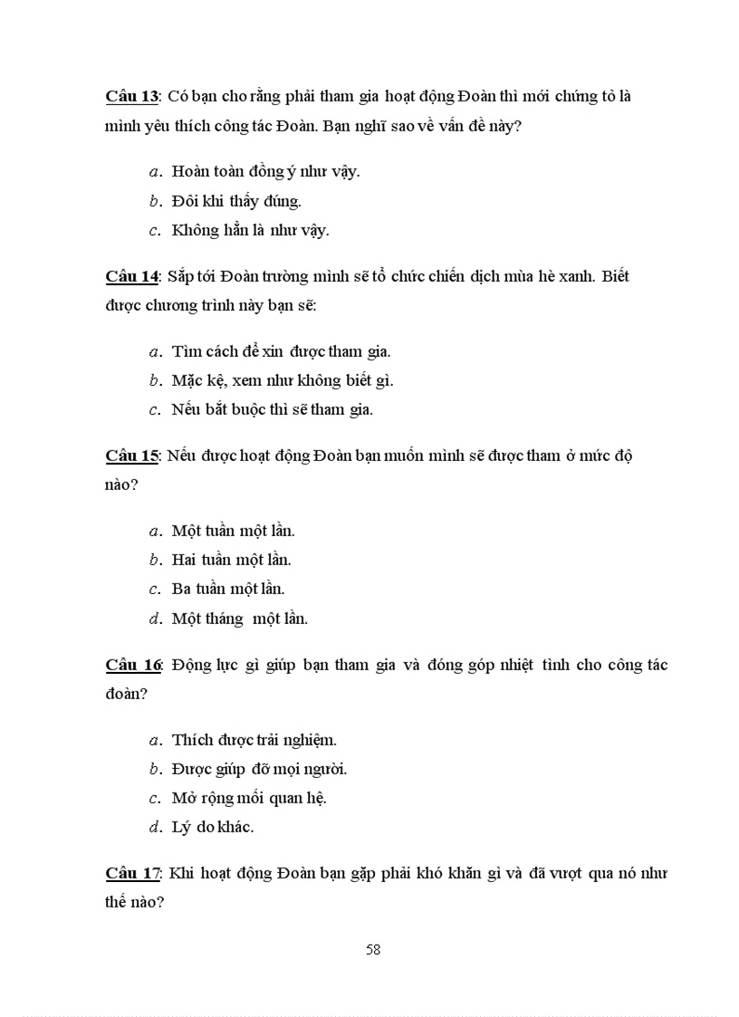 image for page Hứng thú hoạt động Đoàn của sinh viên năm thứ nhất Học viện Quản lý giáo dục 66trang