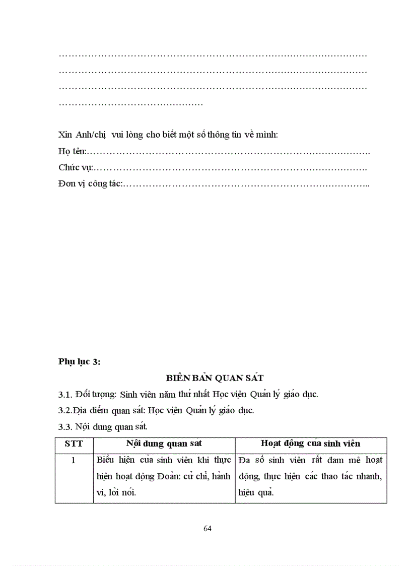 image for page Hứng thú hoạt động Đoàn của sinh viên năm thứ nhất Học viện Quản lý giáo dục 66trang