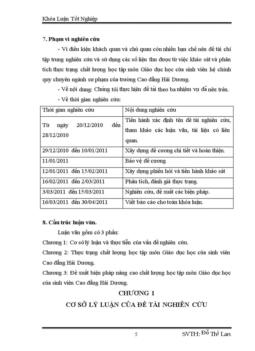 image for page Biện pháp nâng cao chất lượng học tập môn Giáo dục học của sinh viên Cao Đẳng Hải Dương 92 trang