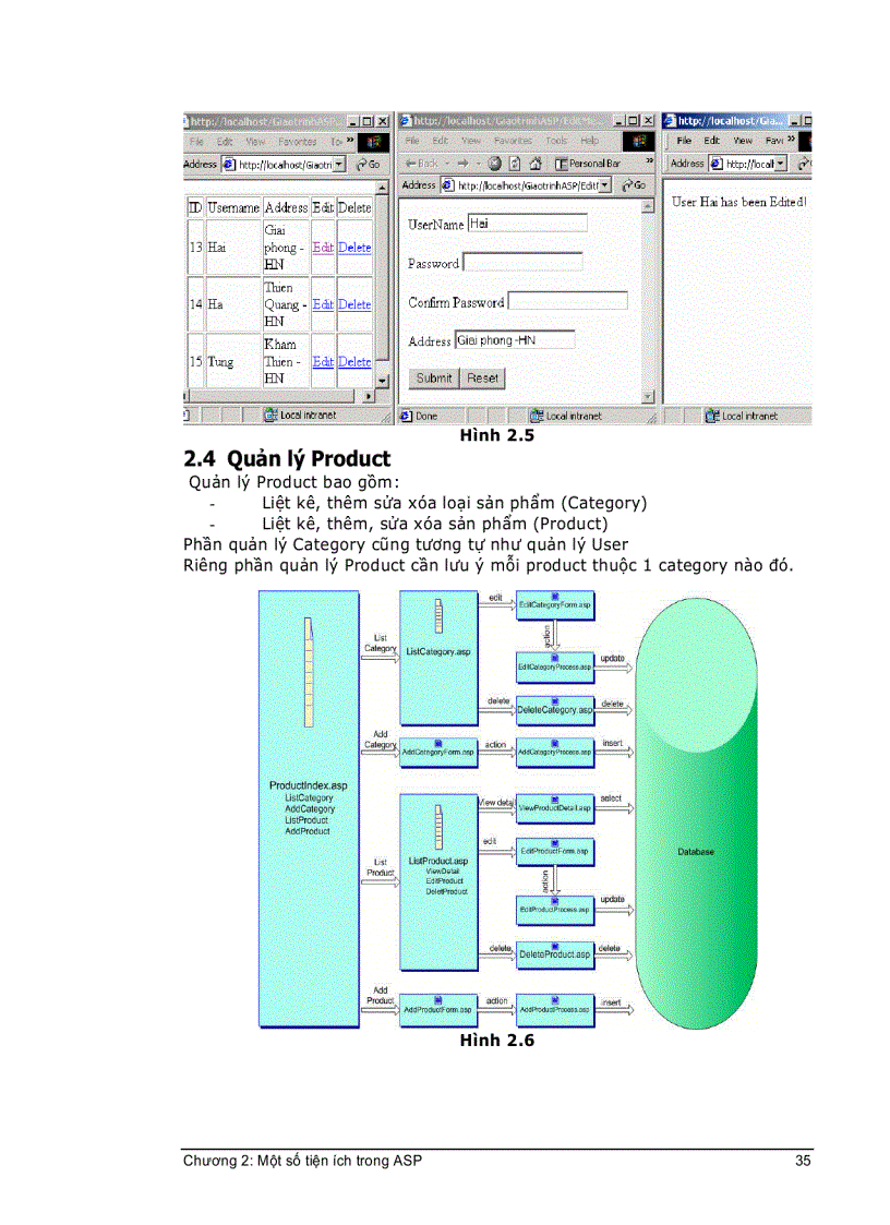 image for page Một số tiện ích trong ASP