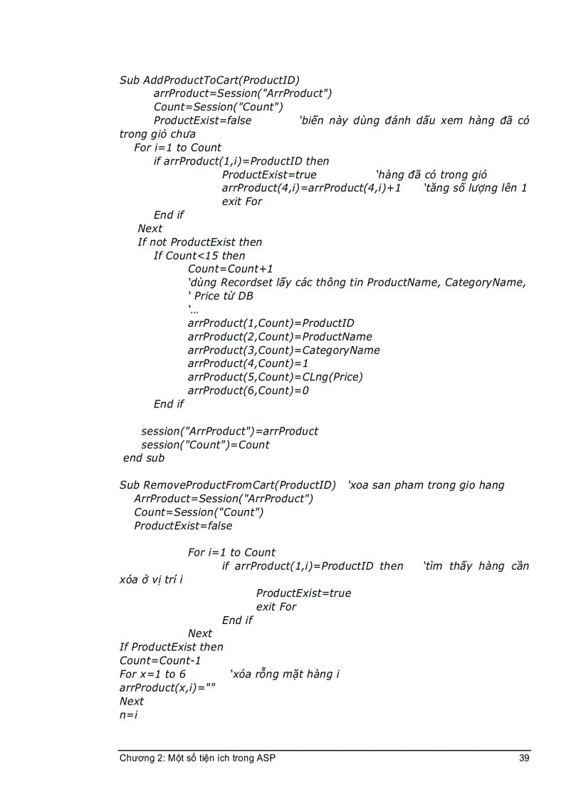 image for page Một số tiện ích trong ASP