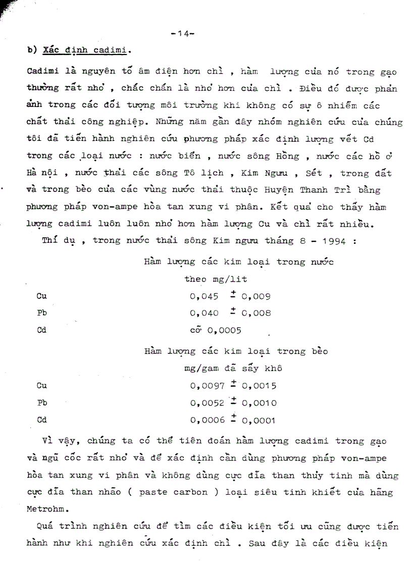 image for page Đánh giá thành phần các nguyên tố vi lượng trong gạo thực phẩm khô rau và nước thải dùng trong nông nghiệp