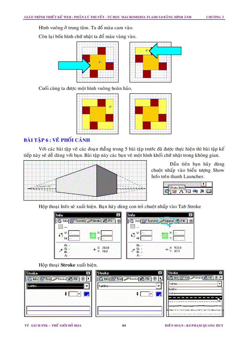 image for page Vẽ đường thẳng và vòng tròn Flash 5